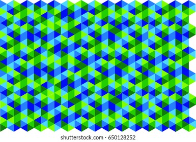 blue green hex sub block complex geometric patterns