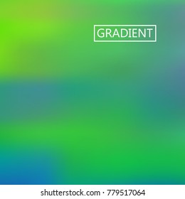 Blue, green iridescent holographic background. Foil rainbow texture. Abstract soft pastel colors backdrop. Trendy creative vector cosmic gradient. Vibrant print illustration. Creative neon template.