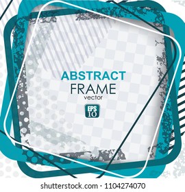 Blue and green layers overlap,  vector background with space for your text.