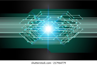blue green Light Abstract Technology background for computer graphic website and internet, circuit board. 