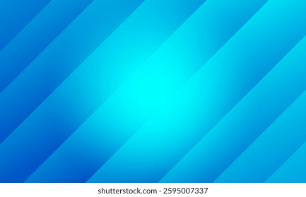 blue green light stripes lines pattern with shine light center abstract background