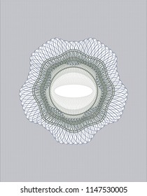 Blue and green linear rosette