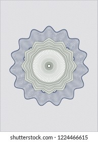 Blue and green linear rosette