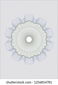 Blue and green linear rosette