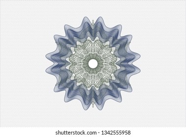 Blue and green linear rosette