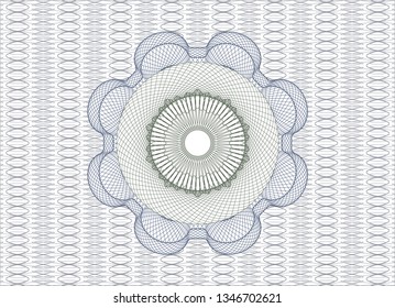 Blue and green linear rosette