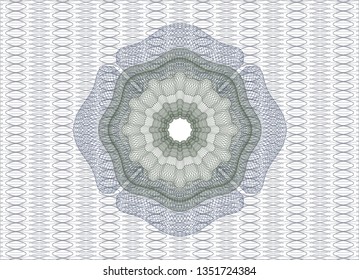 Blue and green linear rosette