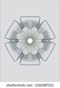 Blue and green linear rosette. Vector Illustration. Detailed. 