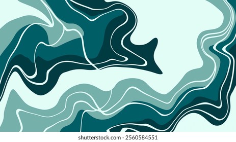 Blue Green Marble Abstract Background, Natural Texture Marble Style.