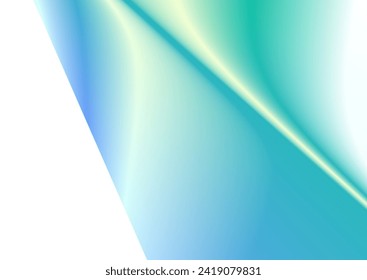 Blue green minimal gradient abstract chromatic background. Vector design