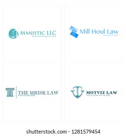 Blue green mint scales initial T circle rectangle ribbon line art pictorial logo design vector suitable for law justice trade merchandise education