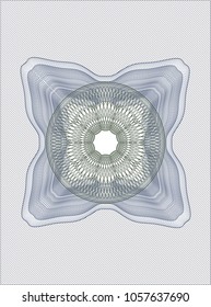 Blue and green money style rosette