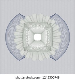 Blue and green money style rosette