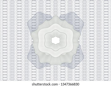 Blue and green money style rosette