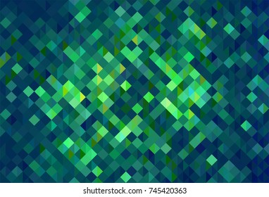 Blue and Green mosaic background