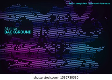 Blue and green neon texture in a beautiful style on a dark background. Fashionable soft color. Vector neon background. Colorful vector illustration. Fashionable modern style.