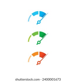 blue, green, orange dials. colored dial group. dial group for sports, education, business world