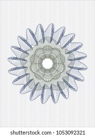 Blue and green passport money rossete