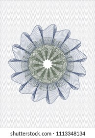  Blue and green passport money rossete