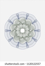 Blue and green passport money style rossete