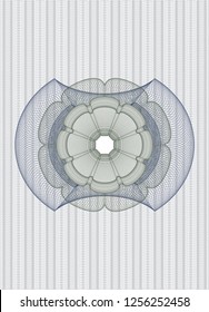 Blue and green passport rosette