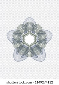 Blue and green passport rossete