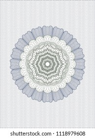 Blue and green passport style rossete
