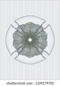 Blue and green passport style rossete