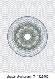 Blue and green passport style rossete