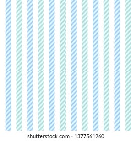Blue green pastel color striped seamless pattern. Vector illustration.