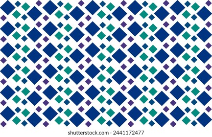 blue and green pattern, blue diamond seamless repeat pattern, replete image, design for fabric printing