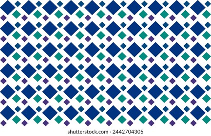 blue and green pattern, blue diamond seamless repeat pattern, replete image, design for fabric printing