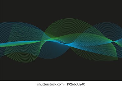patrón verde azul de líneas abstractas