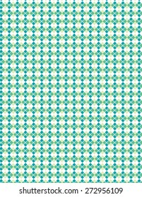 Blue and green pattern over white color background