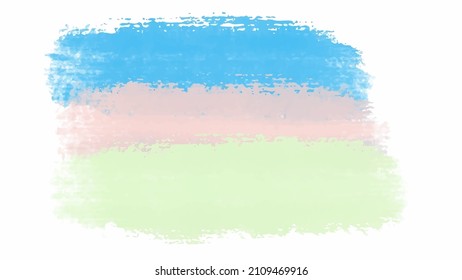 Blue, green and pink watercolor background for your design, watercolor background concept, vector.