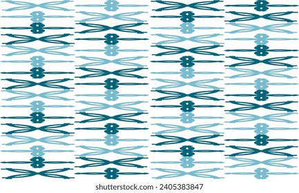 blue green plus cross seamless pattern with cross, X cross geometric repeat pattern subtle seamless blue and light blue background design on fabric printing or wallpaper or packing print checkerboard
