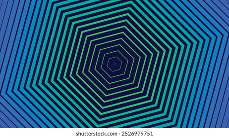 Blue green Polygon hexagon  pattern stripe abstract design elements background 