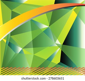 Blue Green Polygonal Mosaic Background, Vector illustration, Creative Business Design Templates
