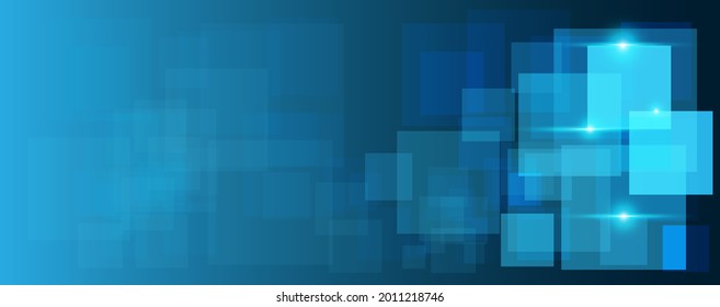 Blue and green rectangle technology abstract technology innovation concept vector background and glowing light with some Elements of this image 