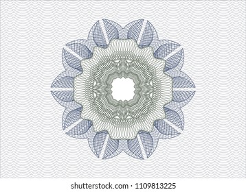 Blue and green rosette (money style emblem)