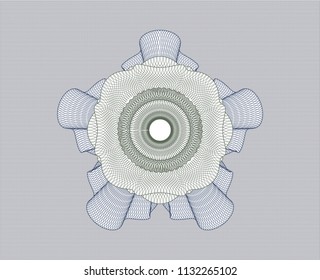 Blue and green rosette (money style emblem)