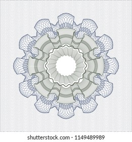 Blue and green rosette (money style emblem)