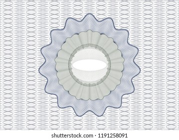 Blue and green rosette (money style emblem)