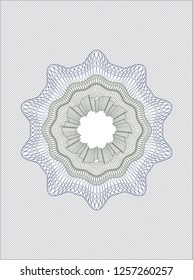 Blue and green rosette (money style emblem)