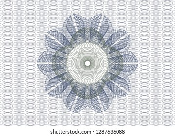 Blue and green rosette (money style emblem)