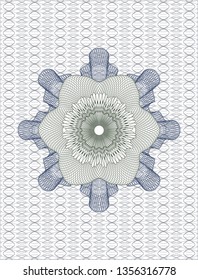 Blue and green rosette (money style emblem)