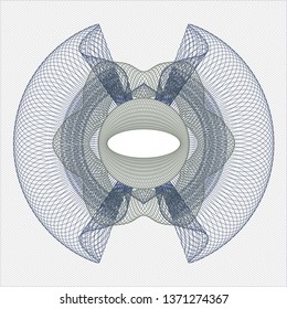 Blue and green rosette (money style emblem)