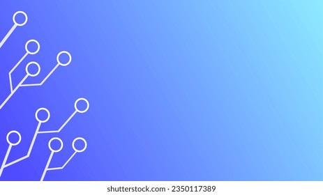 Blue green side frame copy space technology background