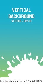Foto de stock Eps10 Del Vector De Fondo De La Vertical De Salpicadura Verde Azul