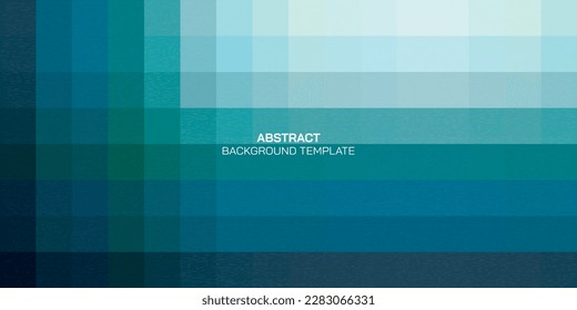 Fondo de la ilustración de la tabla cuadrada azul y verde. Resumen de los antecedentes del concepto submarino.